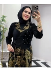 İthal Elbise Zarif Tasarım Siyah