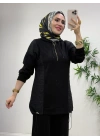 Kapitone Detaylı Oysho Takım Siyah
