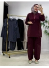 Kapitone Detaylı Oysho Takım Bordo