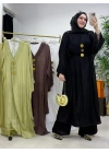 Keten Kumaş Kap Model Takım Siyah