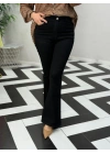 Likralı Esnek Kot Pantolon Rahat Kalıp Siyah Renk