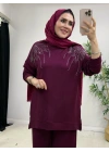Omuz Detaylı Oysho Takım Mürdüm