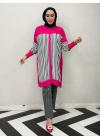 Pamuk Kumaş Tunik/Kap Fuşya
