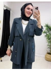 Qupra Kumaş Ceket Takım