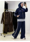 Şık Spor 3 Parça Takım Lacivert