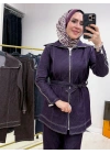 Tasarım Kot Takım Mürdüm