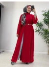 Tasarım Tam Boy Tunik Kırmızı