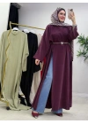 Tasarım Tam Boy Tunik Mürdüm