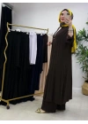 Yeni Sezon Abaya Takım Kahverengi