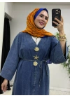 Yeni Sezon Açık Renk Denim Kimono