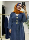 Yeni Sezon Açık Renk Denim Kimono