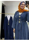 Yeni Sezon Açık Renk Denim Kimono