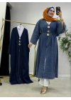 Yeni Sezon Açık Renk Denim Kimono