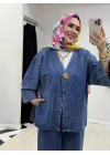 Yeni Sezon Açık Renk Denim Takım