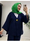 Yeni Sezon Keten Takım Lacivert