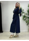 Yeni Sezon Koyu Renk Denim Kimono