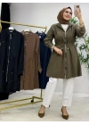 Yeni Sezon Modal Kumaş Kap Modeli Haki