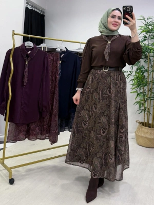 Etekli Takım Kahverengi