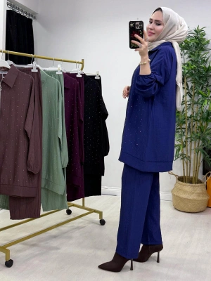 Yeni Sezon Ağaçkabuğu Takım Lacivert