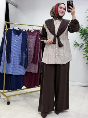 Kendinden Bağlamalı Spor Takım Kahverengi