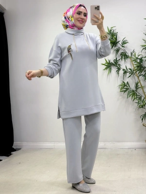 Bymen Model Oysho Takım Gri