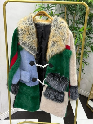 İthal Kürk Çok Renkli