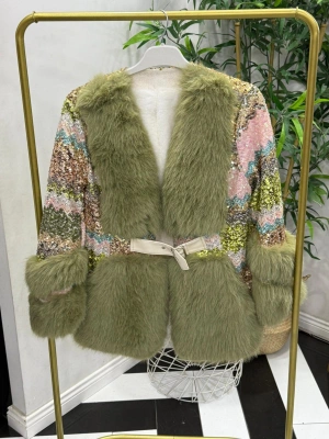 İthal Kürk Çok Renkli