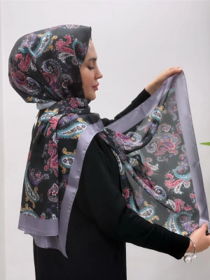 Jakar Şal Siyah Gri