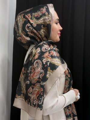 Jakar Şal Siyah Krem