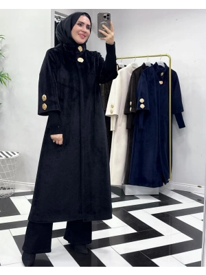 Özel Kalıp, Şık ve Modern Tasarım Kaban Siyah