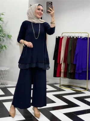 Rahat Kalıp Candy Kumaş Takım Lacivert