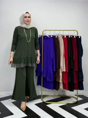 Rahat Kalıp Candy Kumaş Takım Haki