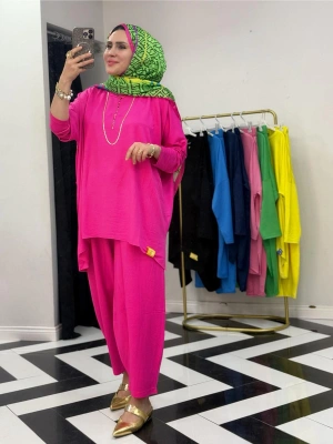 Retro Takım – Standart Beden Fuşya