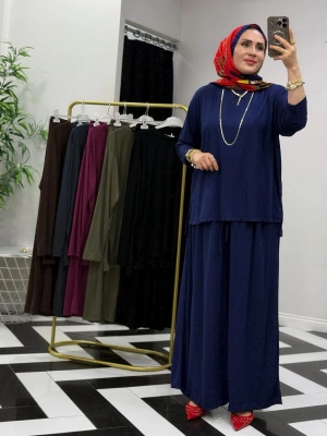 Salaş İkili Takım – Viskon Kumaş, Rahat Kalıp Lacivert