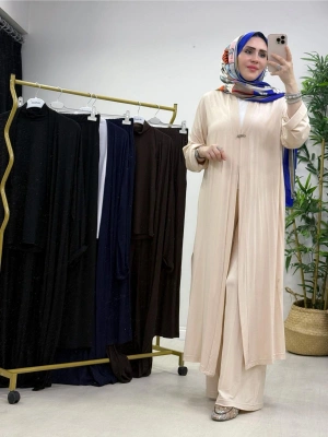 Yeni Sezon Abaya Takım Krem