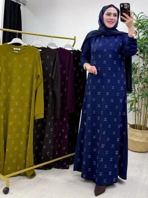 Yeni Sezon Chanel Elbise Lacivert