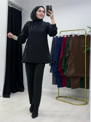 Yeni Sezon İncili Penye Takım Siyah