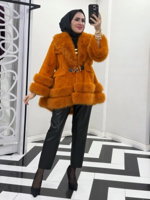 Yeni Sezon İthal Kürk Turuncu