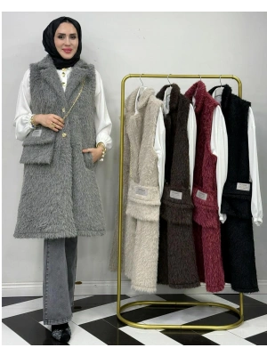 Yeni Sezon Kürk Gri