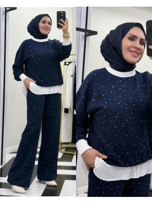 Yeni Sezon Mıu Taşlı Takım Lacivert