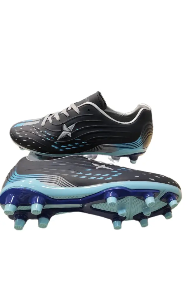 Air La Liga Siyah Mavi Akademik Futbol Ayakkabısı Halı Saha Krampon - 535