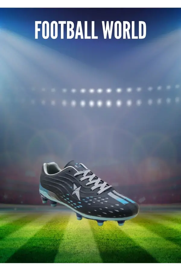 Air La Liga Siyah Mavi Akademik Futbol Ayakkabısı Halı Saha Krampon - 535