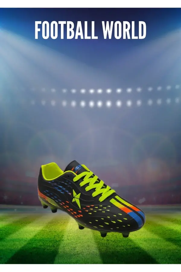 Air La Liga Siyah Yeşil Akademik Futbol Ayakkabısı Halı Saha Krampon - 535