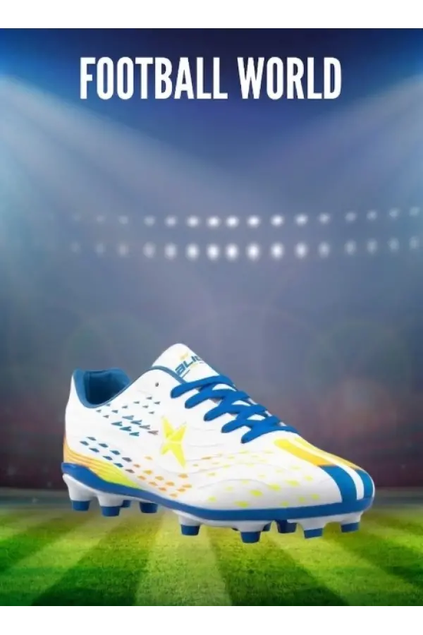 Air La Liga Beyaz Saks Akademik Futbol Ayakkabısı Halı Saha Krampon - 535