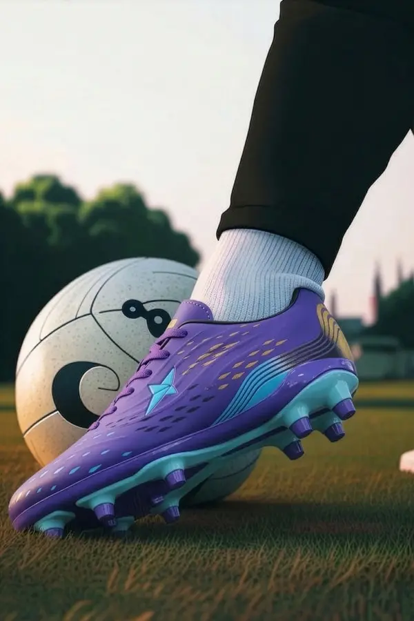 Air La Liga Mor Akademik Futbol Ayakkabısı Halı Saha Krampon - 535