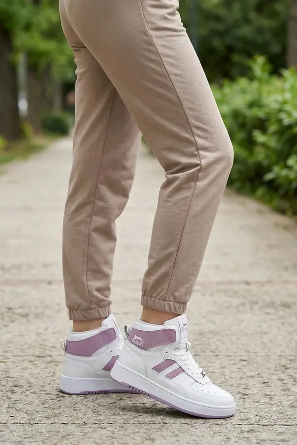 Daphine High Kadın Beyaz Mor Spor Ayakkabı