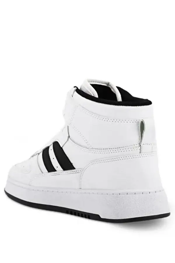 Daphine High Erkek Beyaz Siyah Spor Ayakkabı