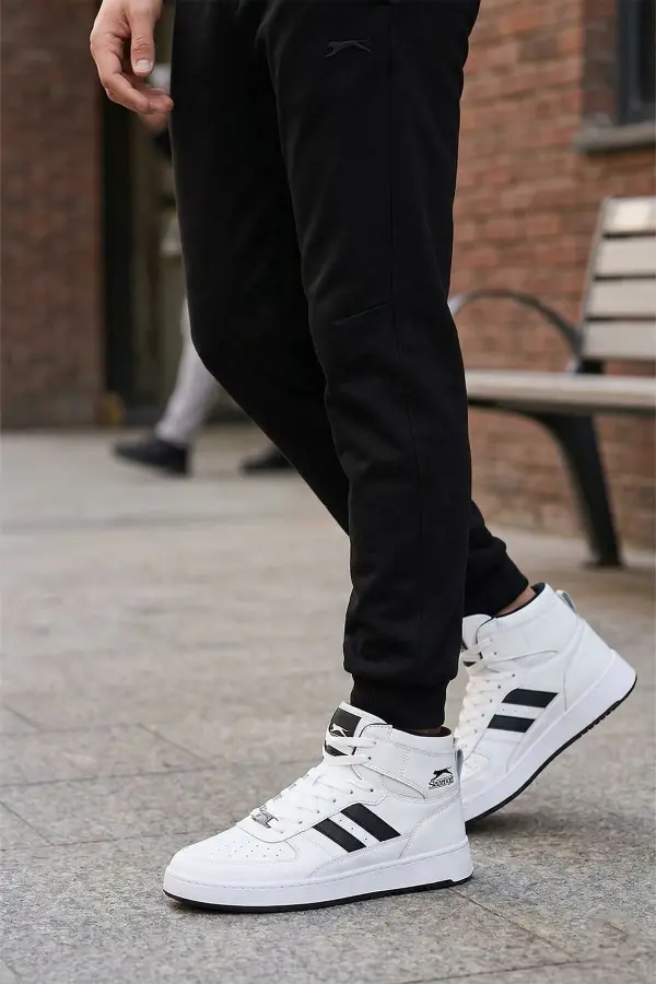 Daphine High Erkek Beyaz Siyah Spor Ayakkabı