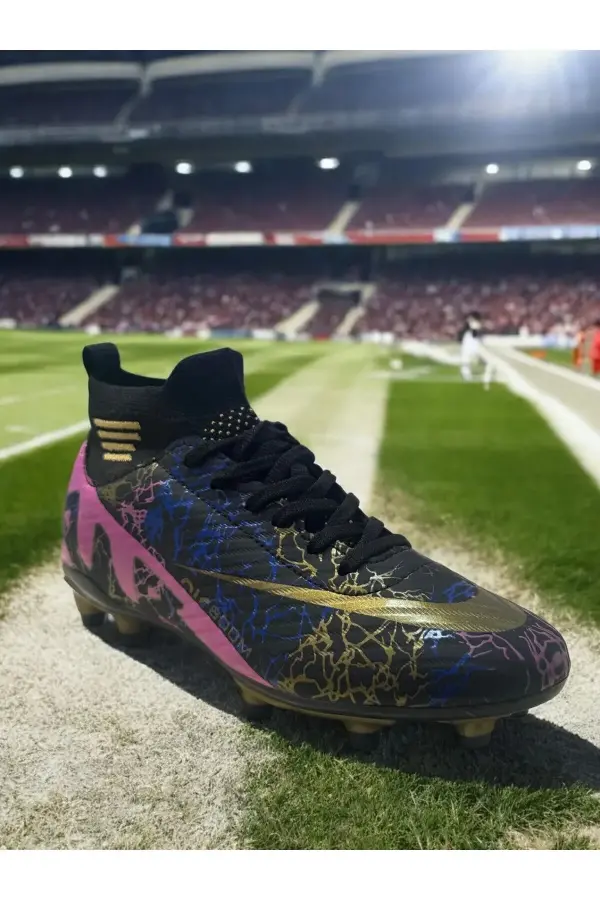 Air Siyah Futbol Akademik Krampon - Kaymaz Taban Halı Saha Ayakkabısı 565
