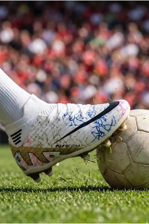 Air Beyaz Futbol Akademik Krampon - Kaymaz Taban Halı Saha Ayakkabısı 565